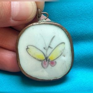 Vintage, Handmade Butterfly Pendant